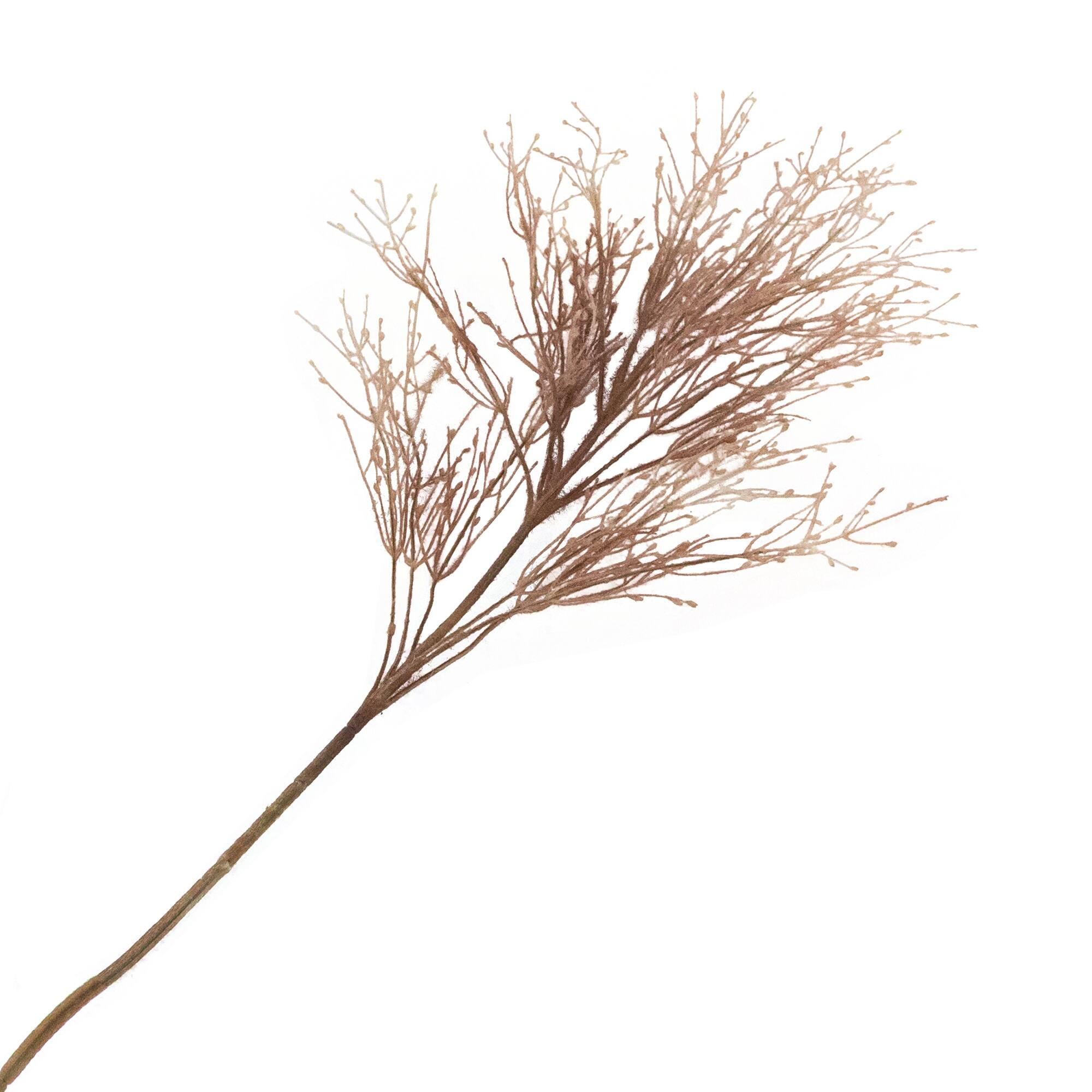 35" Flocked Fountain Grass Artificial Fall Harvest Spray